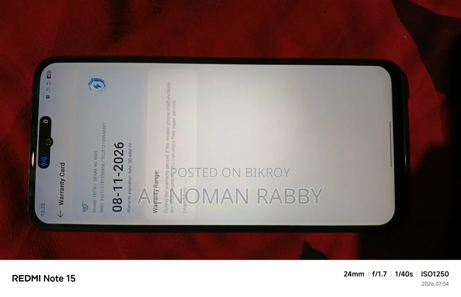 New Tecno Spark 40 128 GB Silver