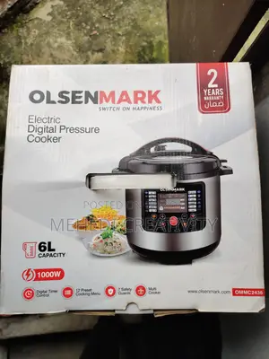 Olsenmark 6L Digital Pressure Cooker | 1000W Multi-Cooker