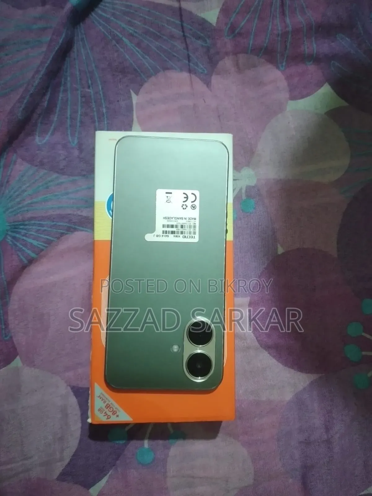 টেকনো স্পার্ক গো ৬৪ জিবি সিলভার