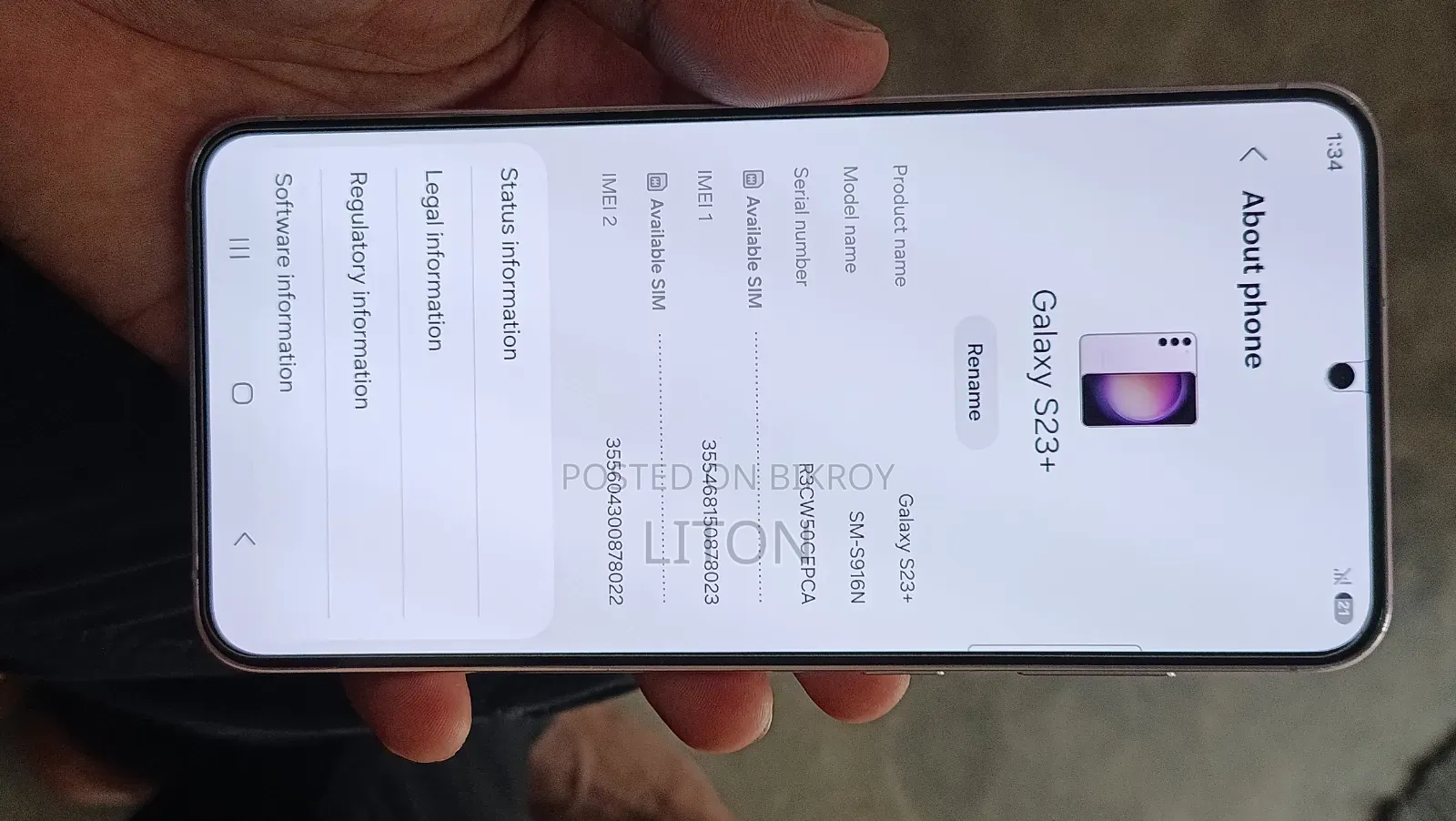 Samsung Galaxy S23+ 512 GB Rose Gold