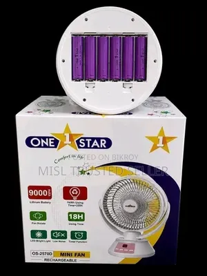 One Star OS-2570D Fan, 9000mAh Fan