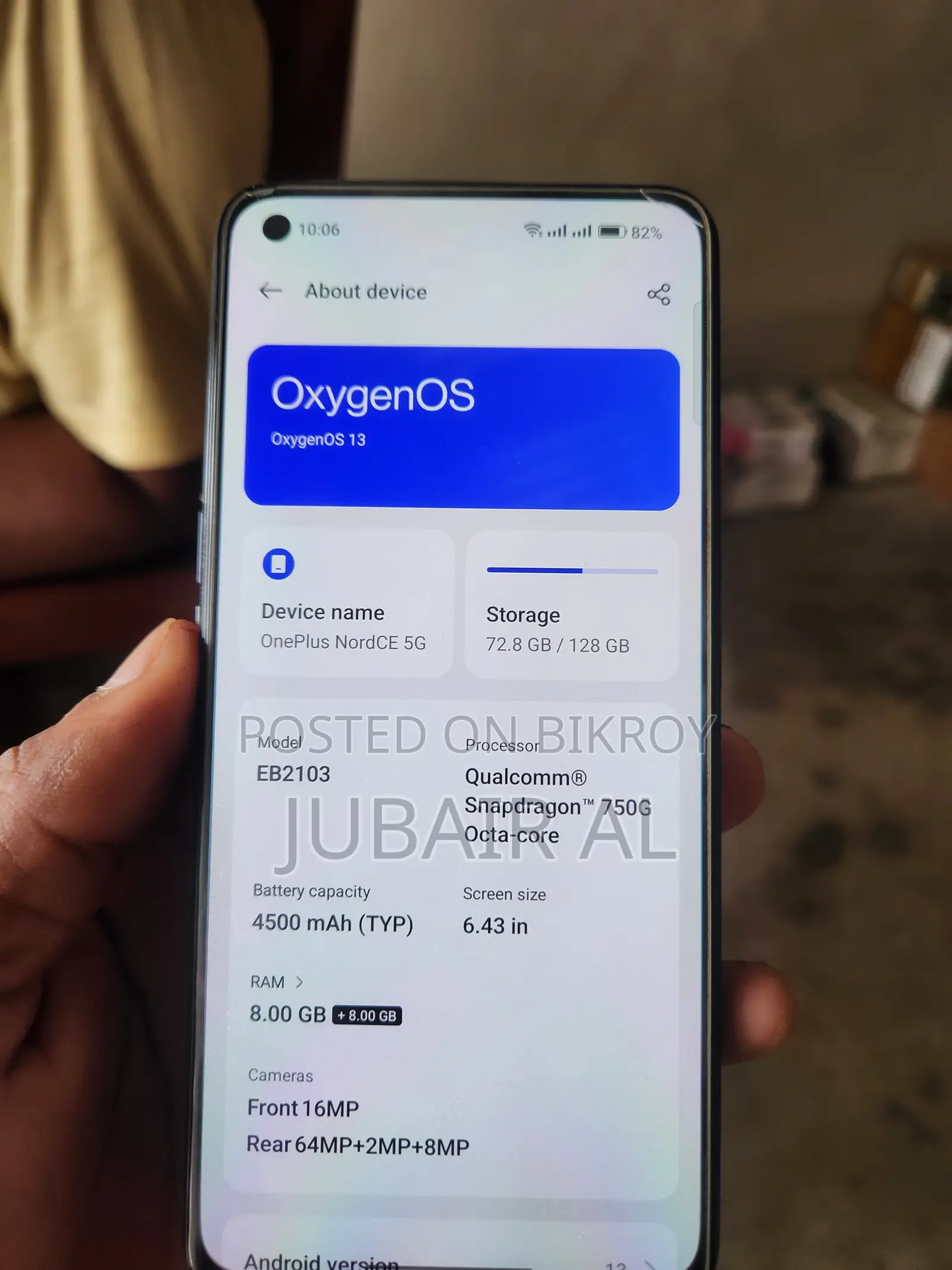 OnePlus Nord CE 5G 128 GB Blue