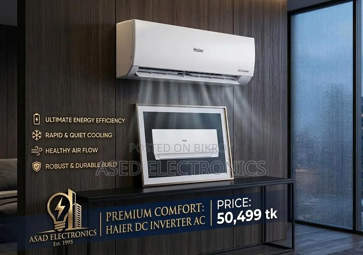 Haier HSU-18 Clean Cool (Inv) (3D) (QA) - 1.5 Ton Inverter AC