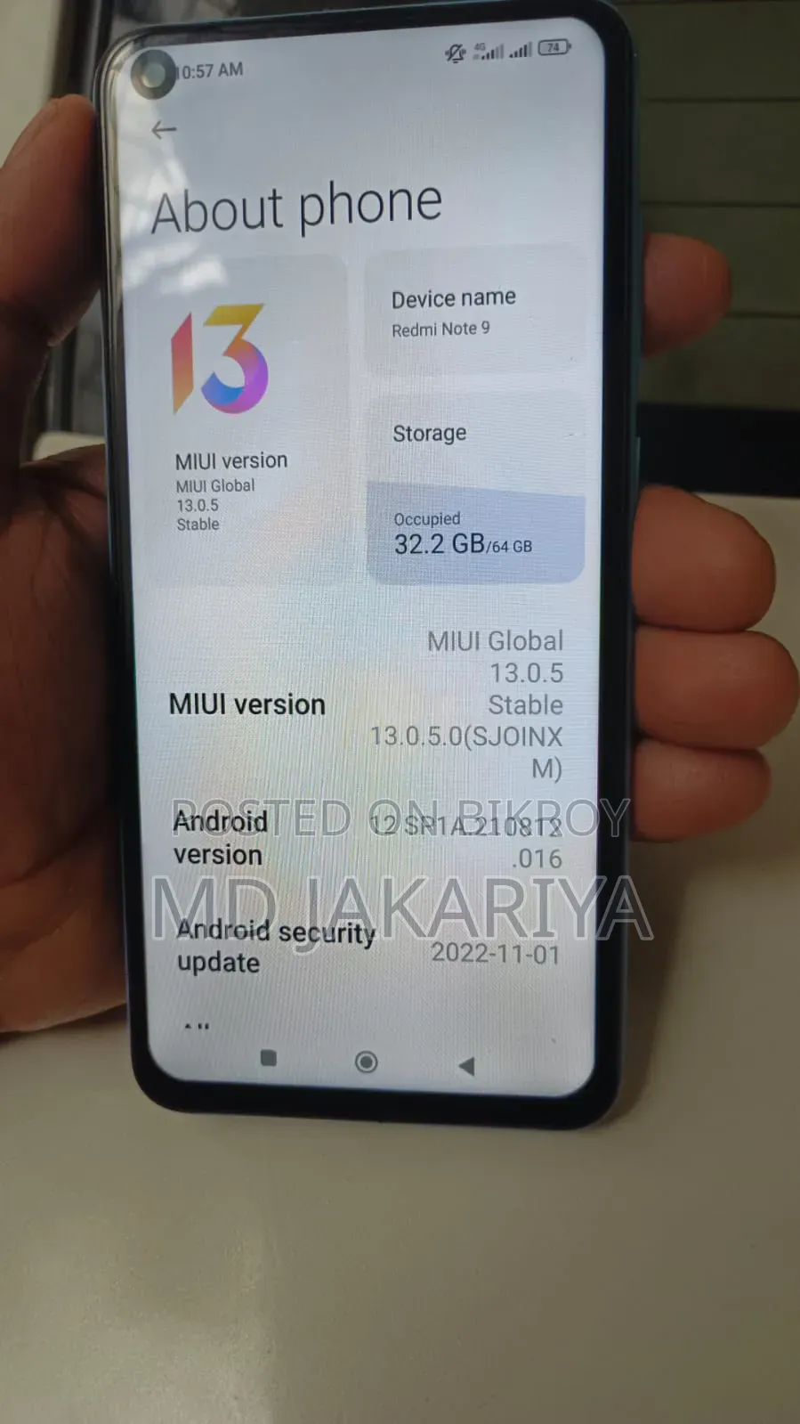Xiaomi Redmi Note 9 64 GB Blue