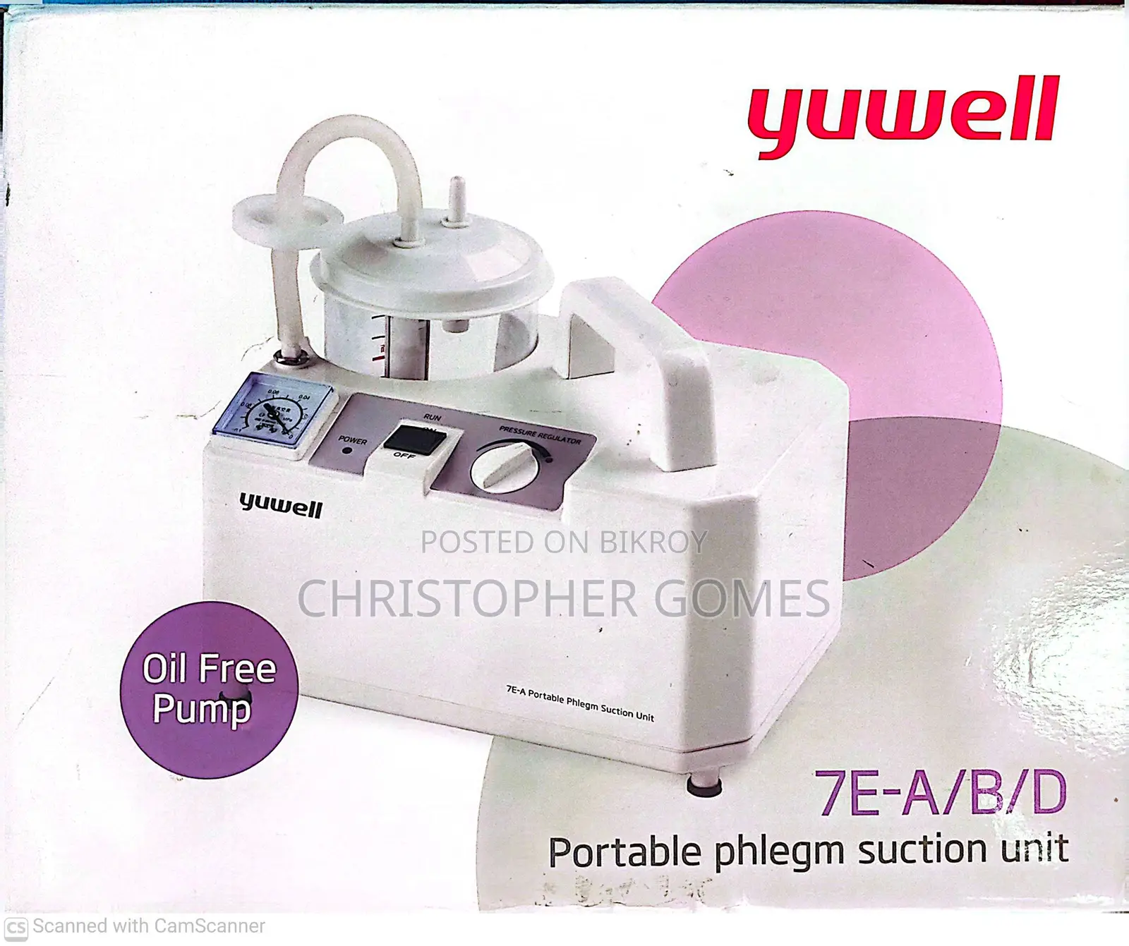 Yuwell Portable Phlegm Suction Machine