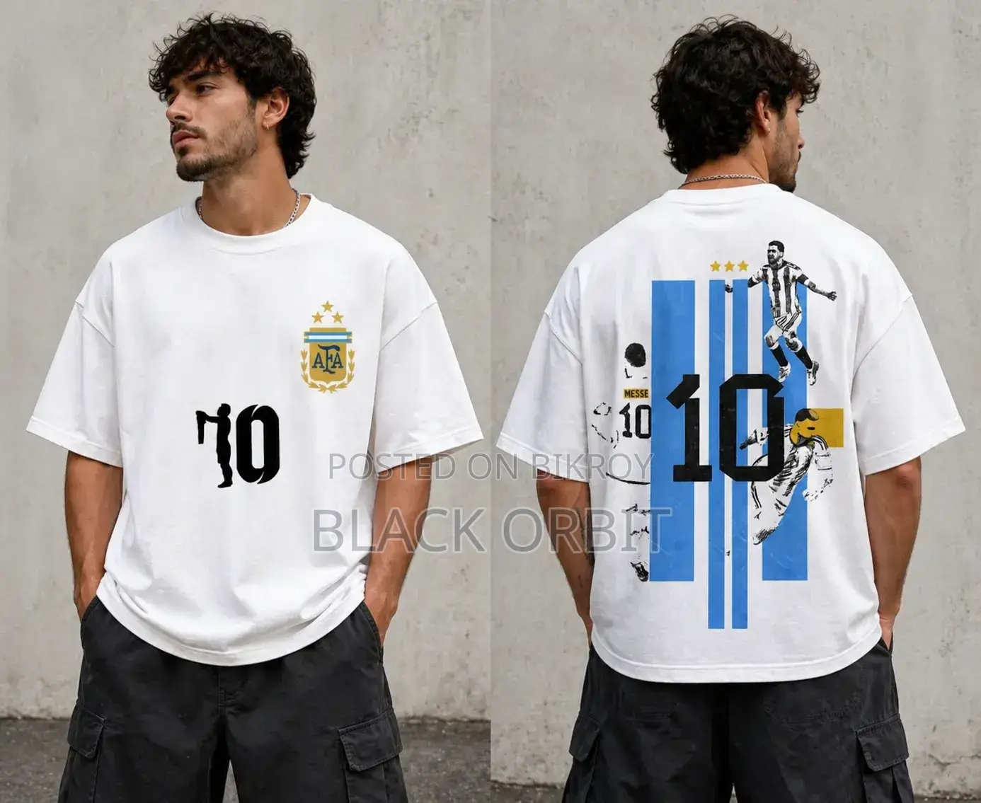 Premium Quality Argentina Drop Shoulder T-Shirt