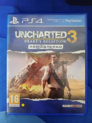 Uncharted 3 Remastered Ps4 Disc in Best Condition