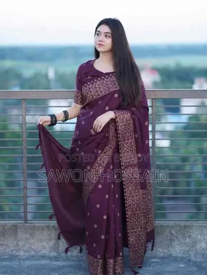 Premium Japanese Silk Saree with Matching Blouse Piece