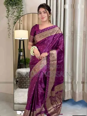Premium Japanese Silk Saree with Matching Blouse Piece