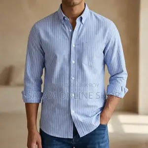 Men’s Long Sleeve Striped Shirt