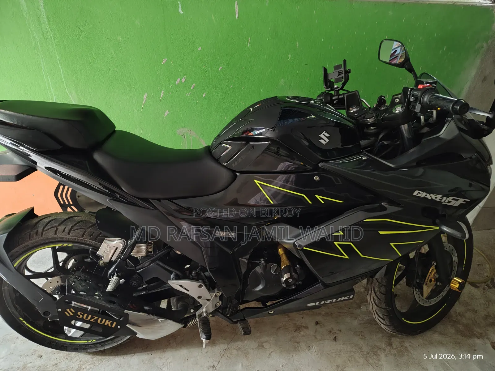 New Suzuki Gixxer SF FI 2025 Black
