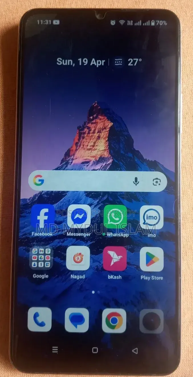 নতুন রিয়েলমি নোট ৭০টি ৬৪ জিবি রোজ গোল্ড