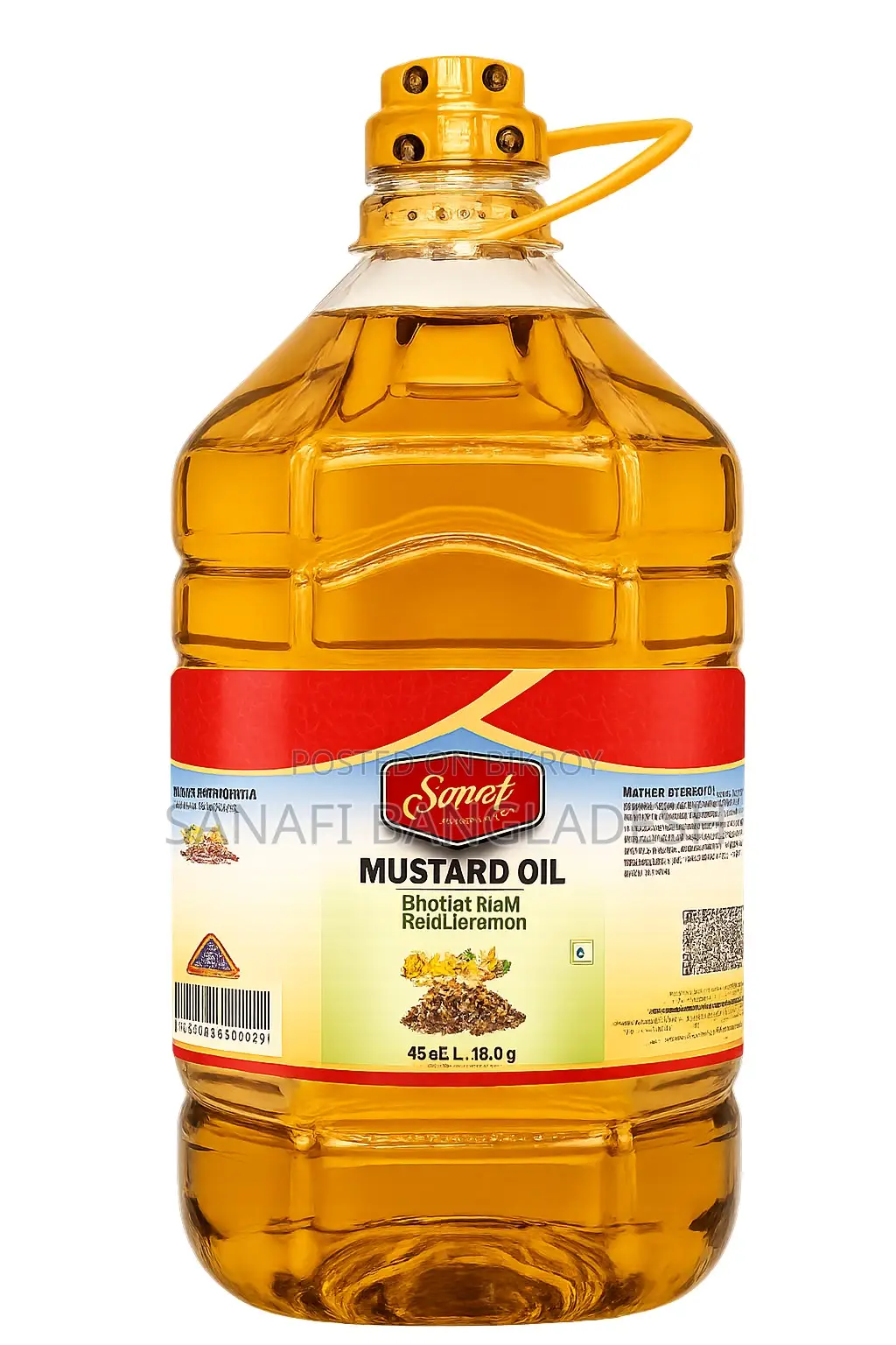 Sanafi 100% Pure Mustard Oil 5ltr