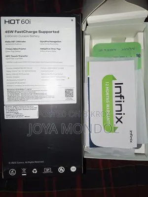 New Infinix Hot 60i 128 GB Black