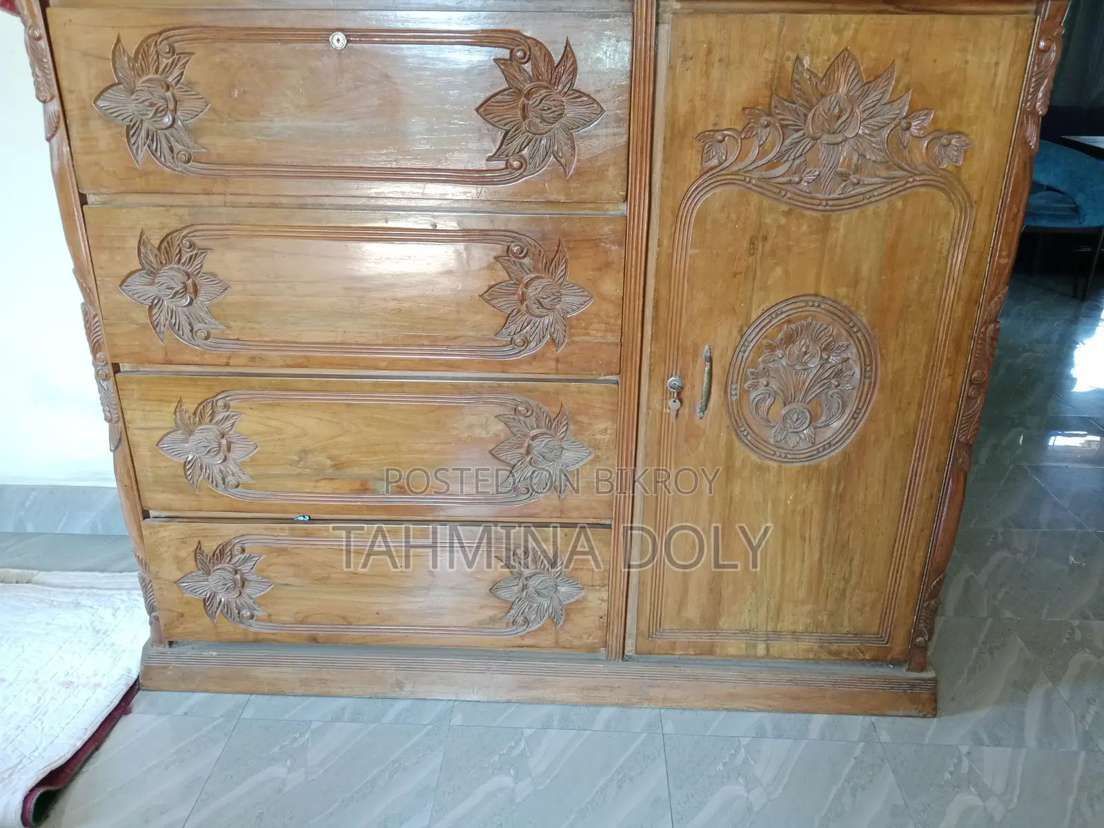Wardrobe, Dressing Table, Wall Show Case