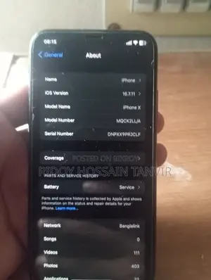Apple iPhone X 64 GB Black