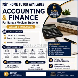 Experienced Home Tutor (Commerce)