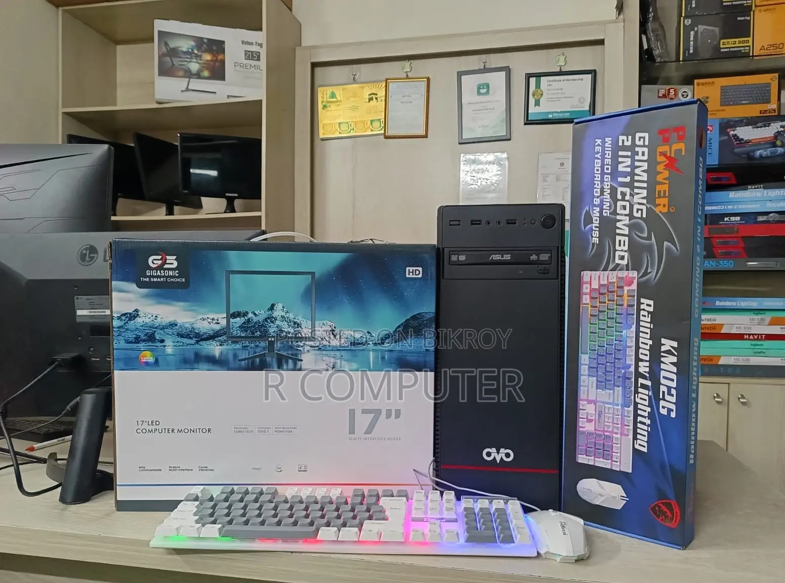 New Desktop Computer Gigabyte 8GB Intel Core I3 SSD 128GB