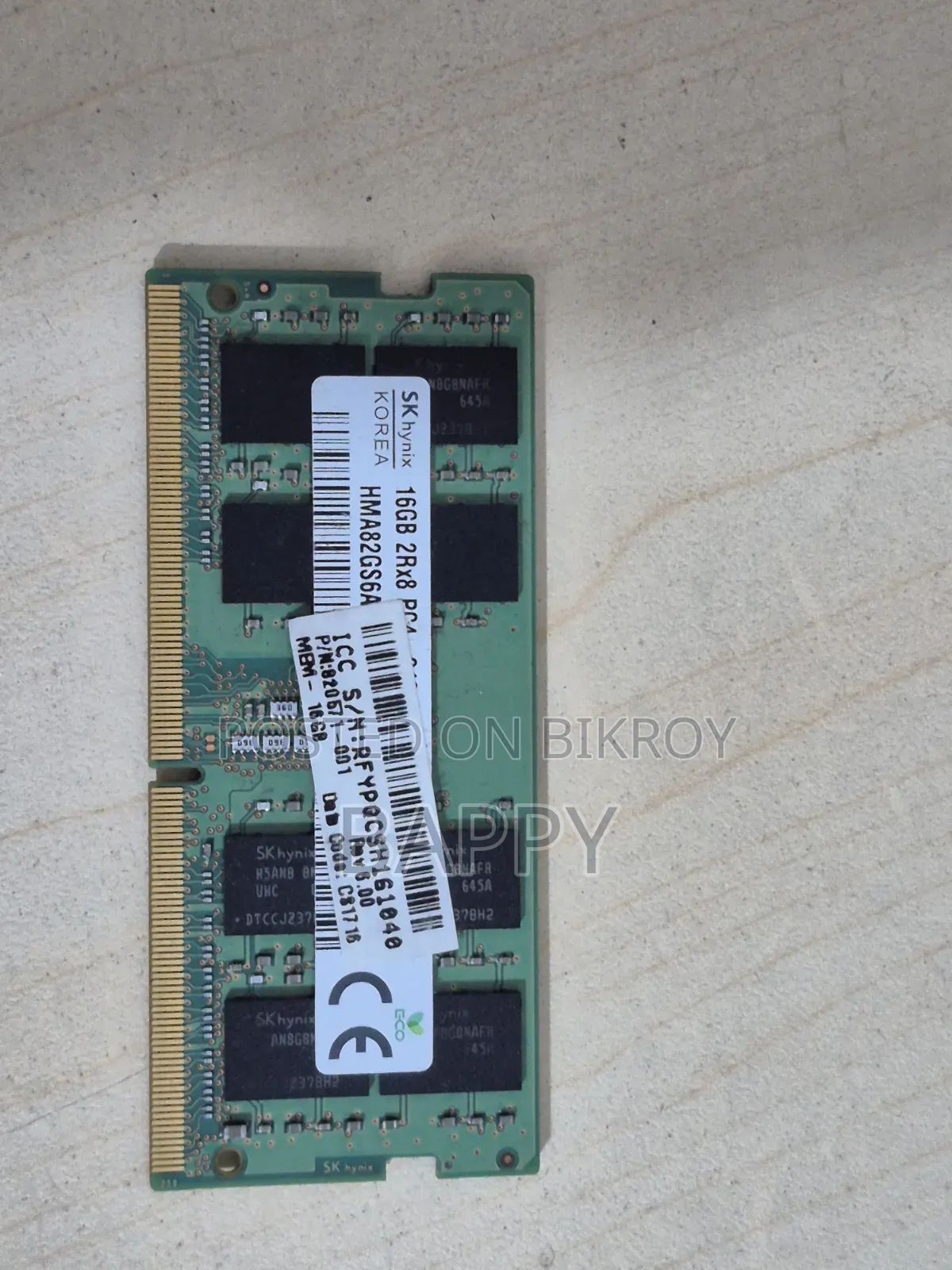 16 Gb DDR4 Laptop Ram SkHynix