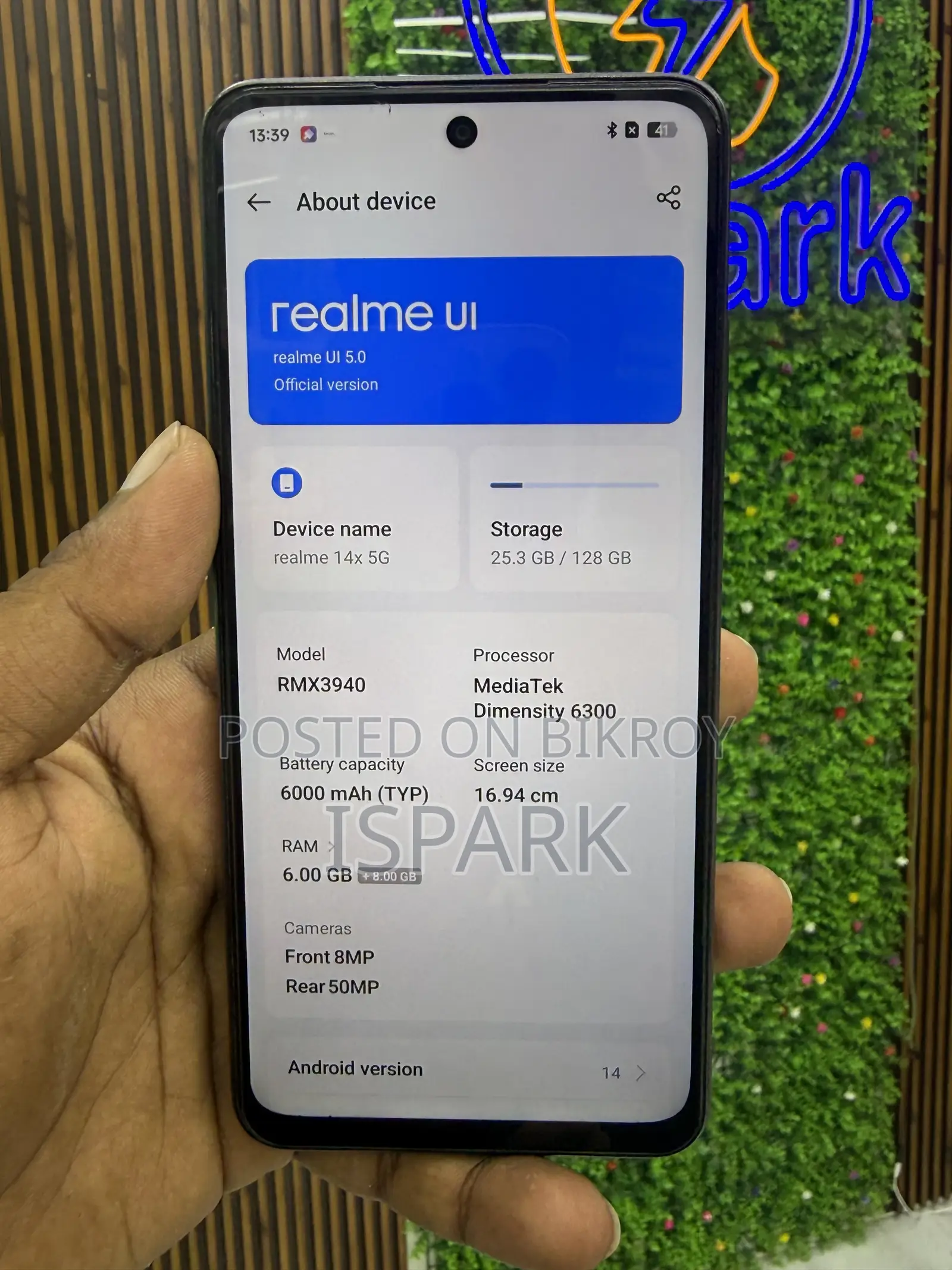 Realme 14x 256 GB Black