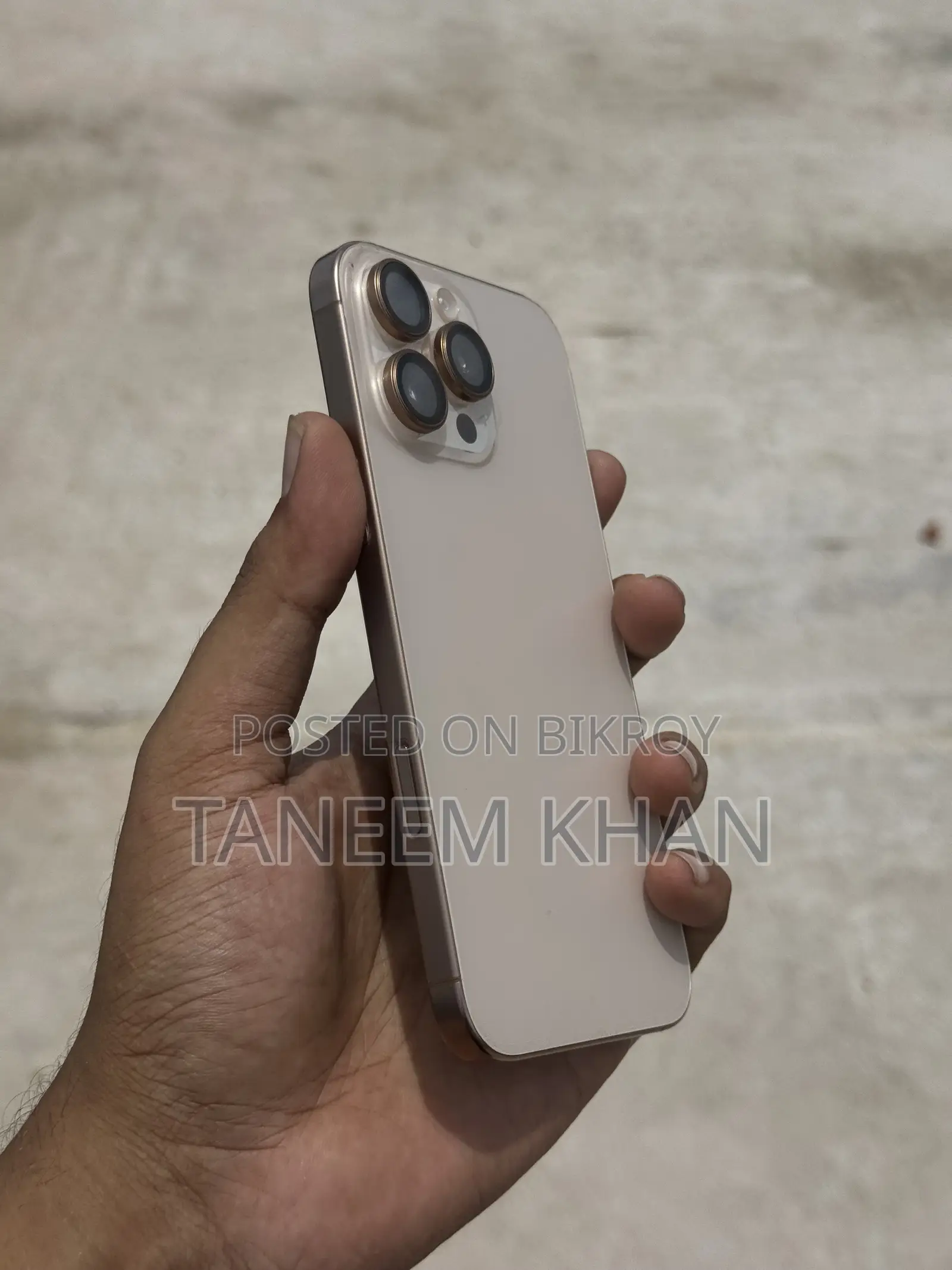 অ্যাপল আইফোন ১৬ প্রো ম্যাক্স ২৫৬ জিবি গোল্ড