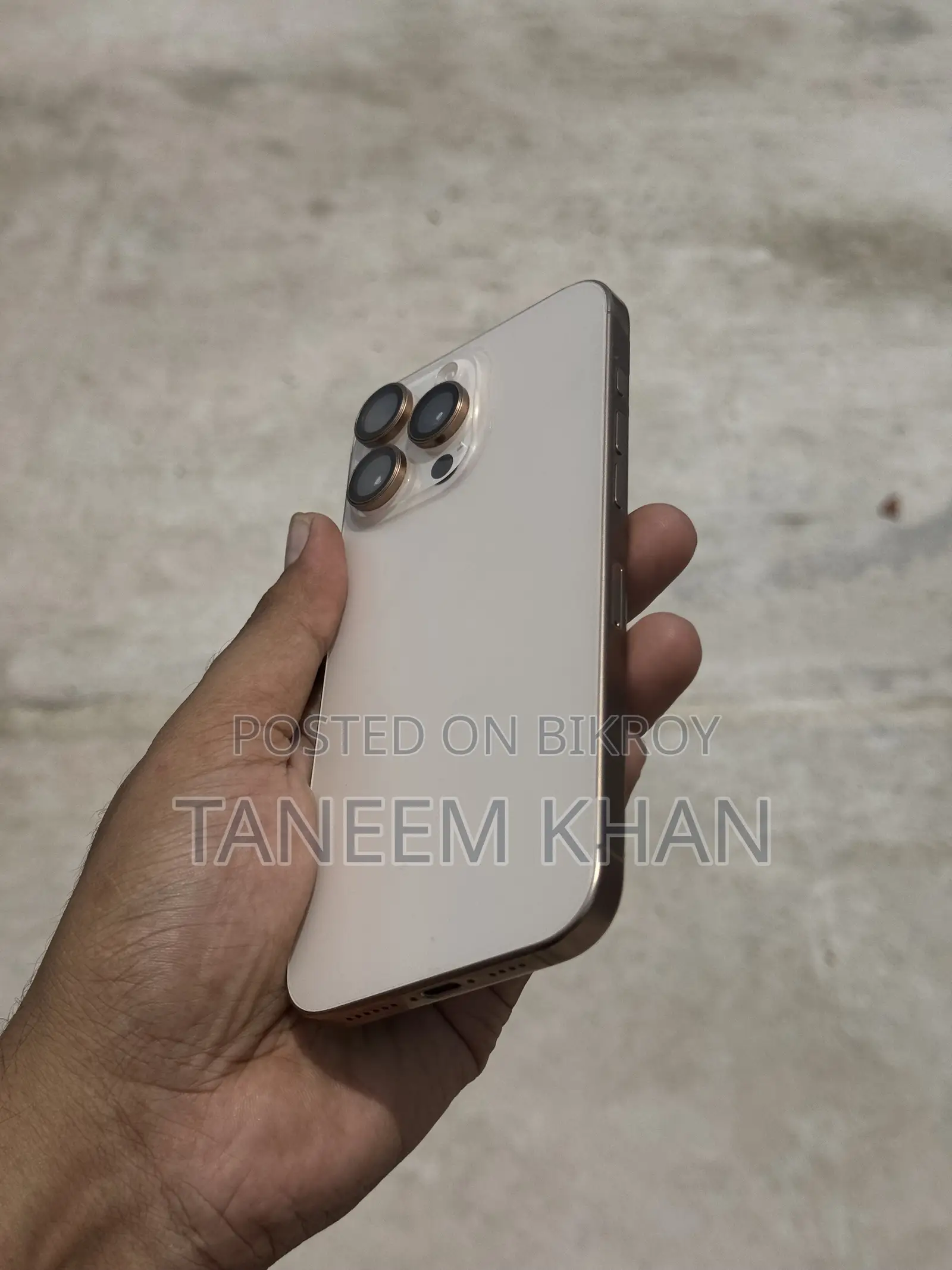 অ্যাপল আইফোন ১৬ প্রো ম্যাক্স ২৫৬ জিবি গোল্ড