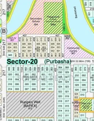 5 Katha Plot Purbachal Sector -20
