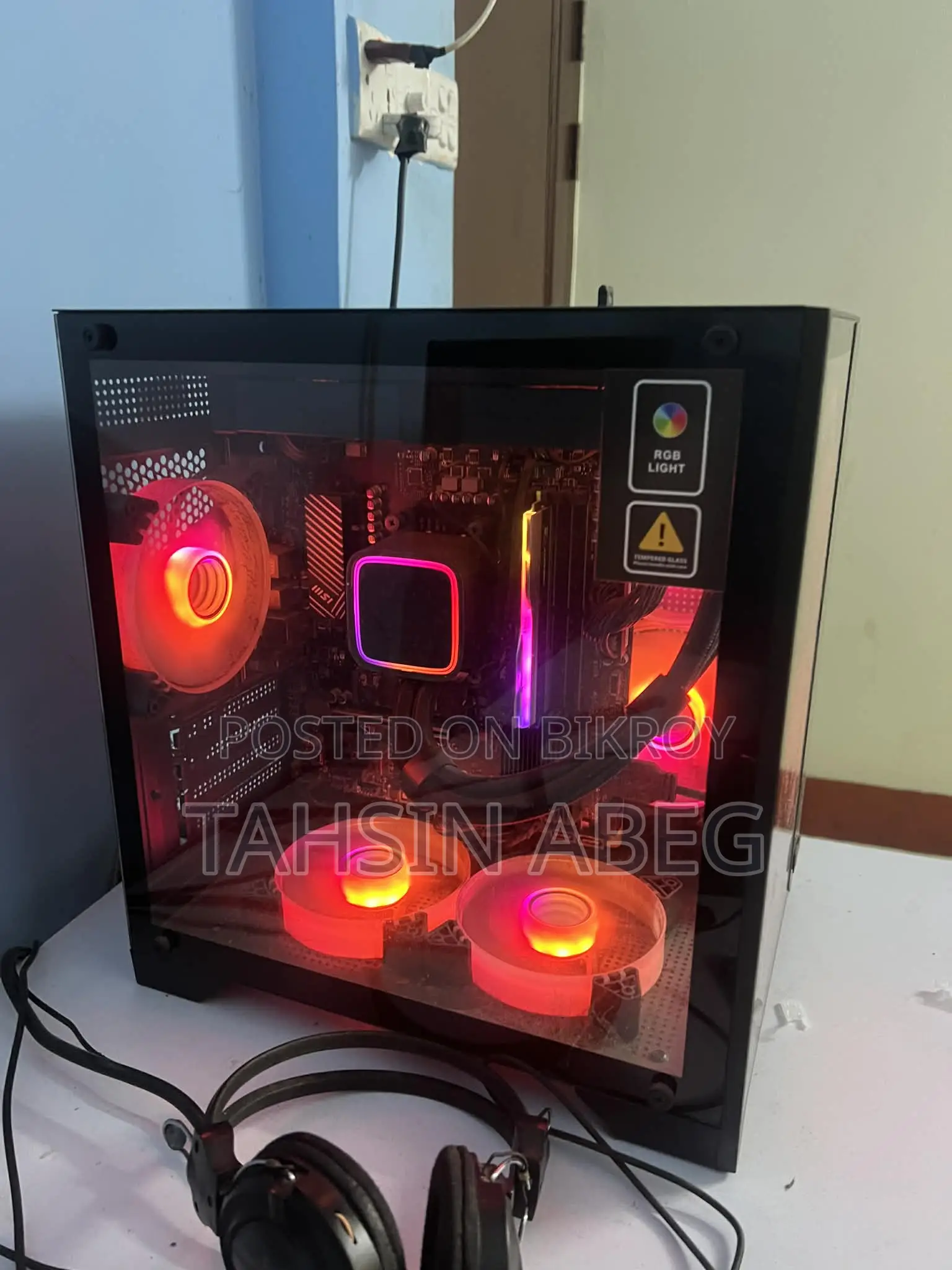 New Desktop Computer MSI Model 16GB AMD Ryzen 7 SSD 512GB