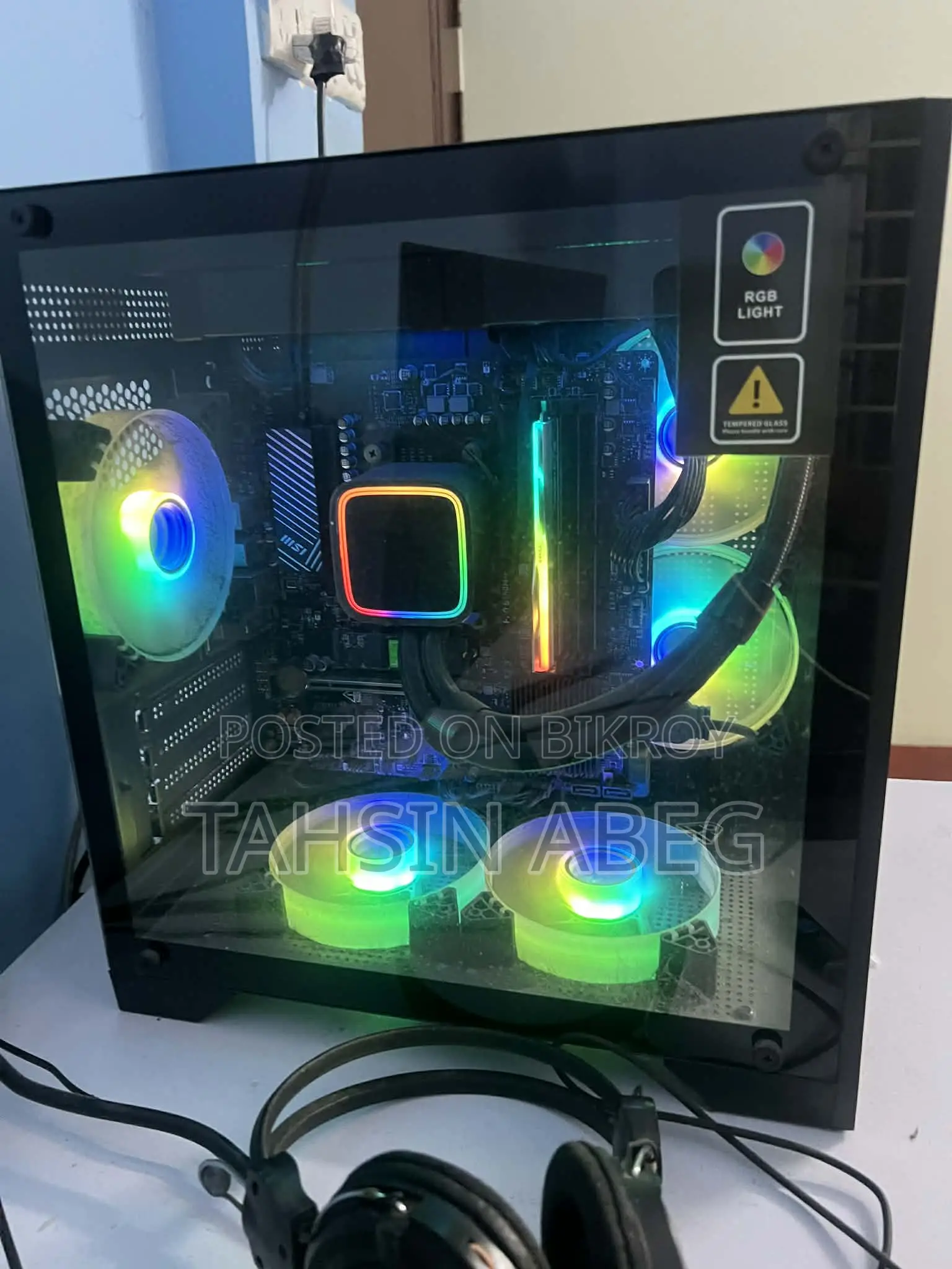 New Desktop Computer MSI Model 16GB AMD Ryzen 7 SSD 512GB