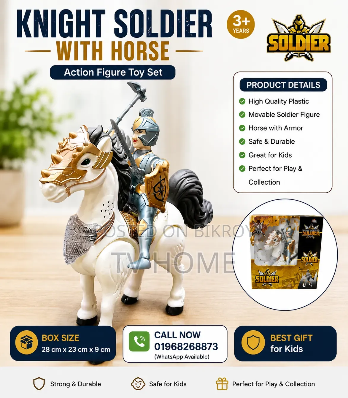 Iron Warrior With Horse