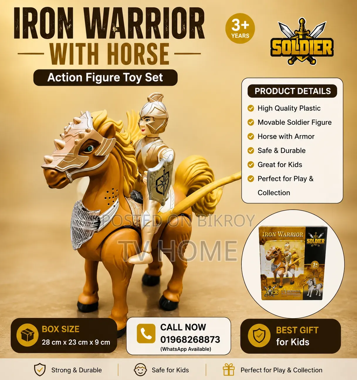Iron Warrior With Horse
