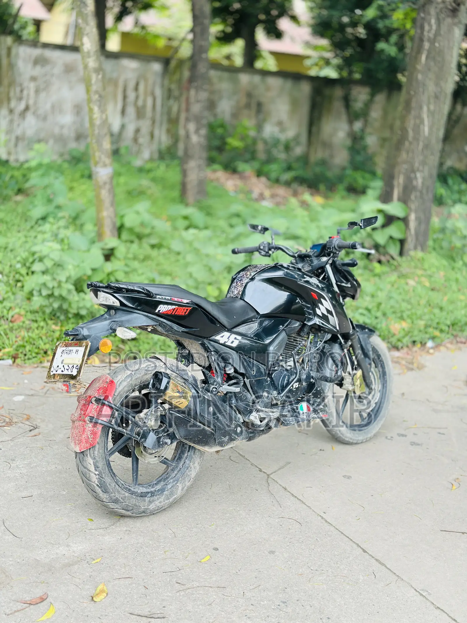 TVS Apache RTR 160 2V 2021 Black