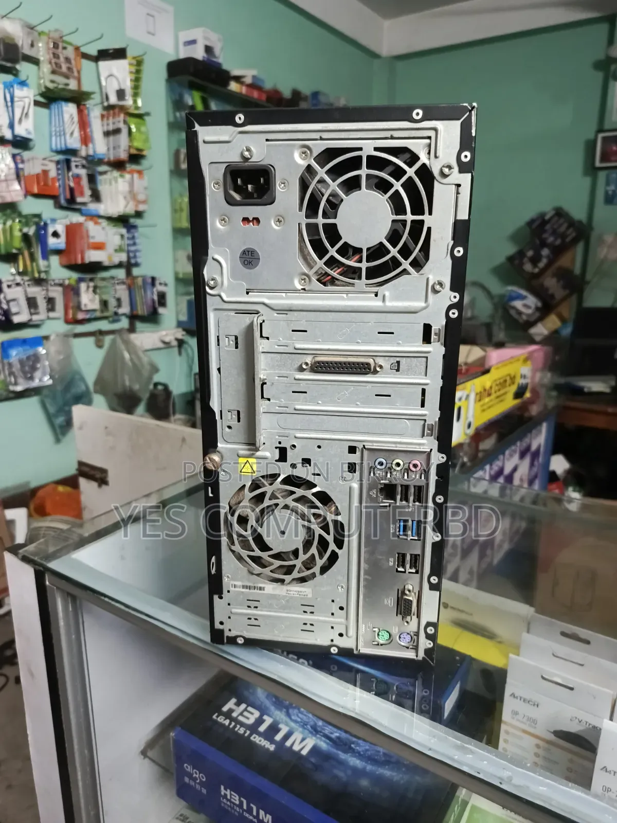 ডেস্কটপ কম্পিউটার HP ৪ জিবি ইন্টেল কোর i3 SSD ১২৮ জিবি