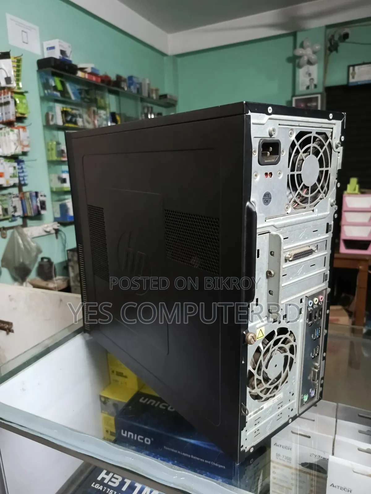 ডেস্কটপ কম্পিউটার HP ৪ জিবি ইন্টেল কোর i3 SSD ১২৮ জিবি
