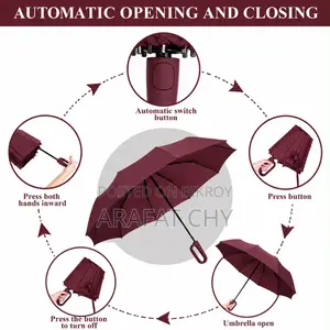 Automatic Umbrella For Men Women Fully Opened R Foldingdouble Umbrella