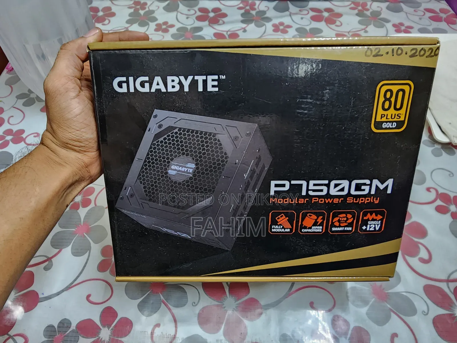 Gigabyte P750gm 750w 80+ Gold ফুল মডুলার পাওয়ার সাপ্লাই