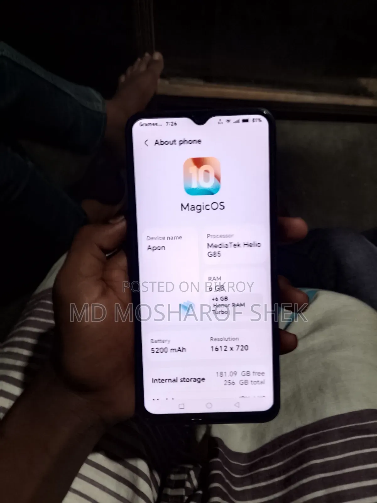 Honor X6b 128 GB Black
