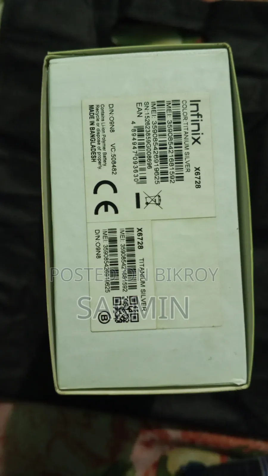 New Infinix Hot 60i 128 GB Silver