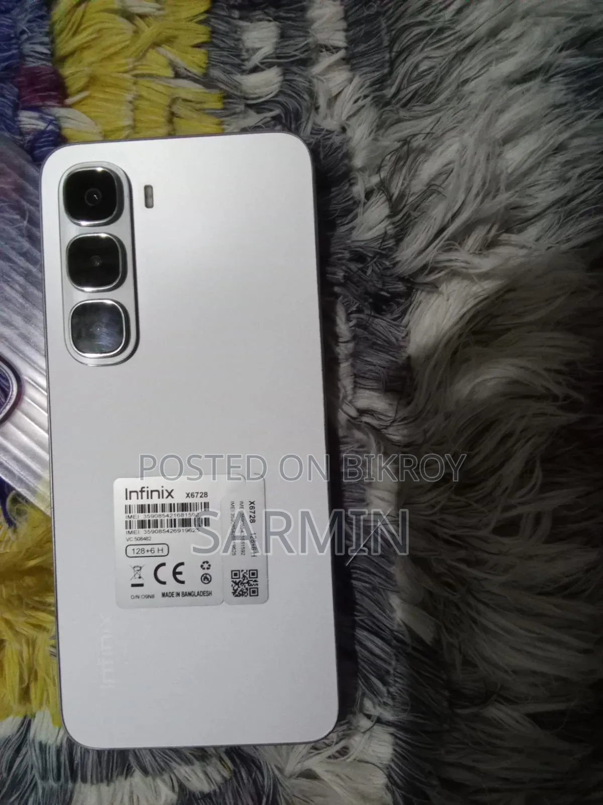 New Infinix Hot 60i 128 GB Silver