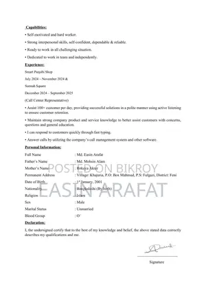 Computing IT CV