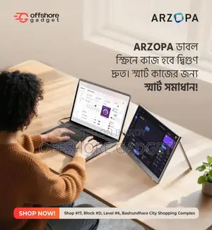 Arzopa A1s Portable Monitor Kickstand, 14.0 inch 1080p