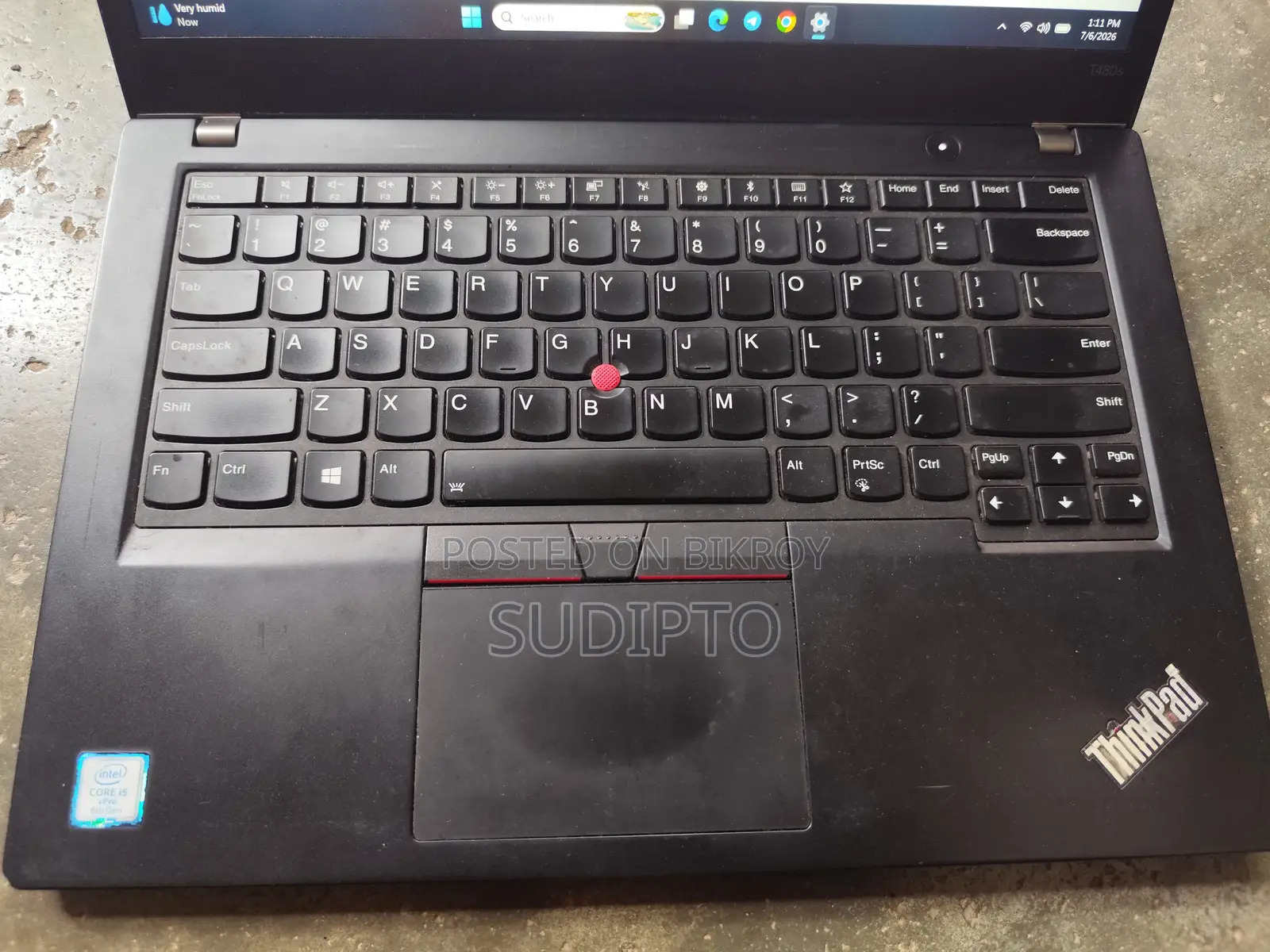 Laptop Lenovo ThinkPad T490s 8GB Intel Core I5 SSD 256GB