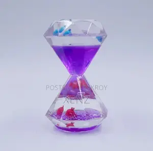 Diamond Shape Liquid Bubble Timer | Home Office Desk Relaxing Decor