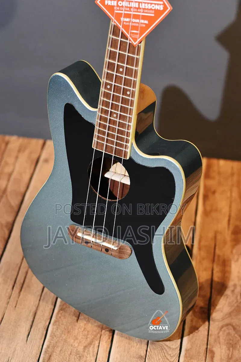 Fender Fullerton Jazz Master Ukulele W/ Built-in Preamp Eq Tuner