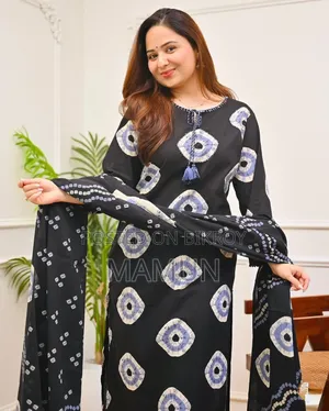 Cunri Print Three Piece with Tassels