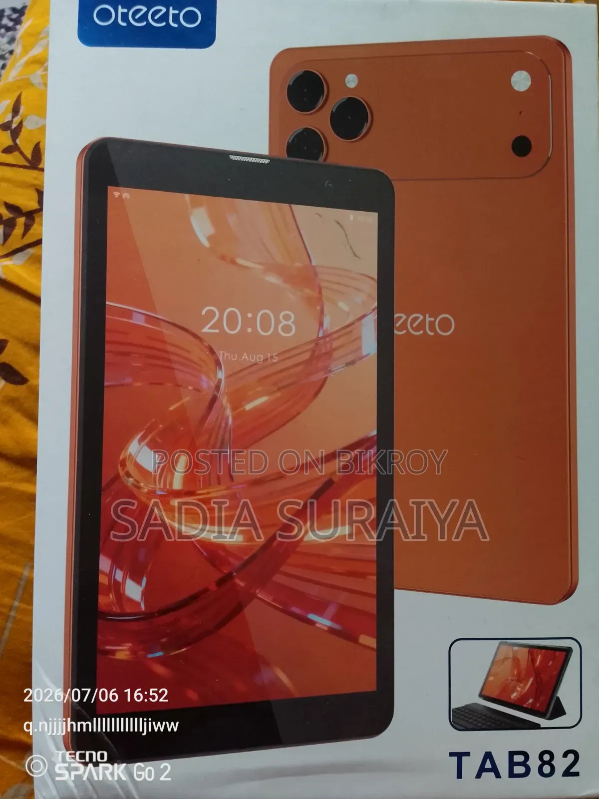 New Oteeto TAB 8 8 GB Black