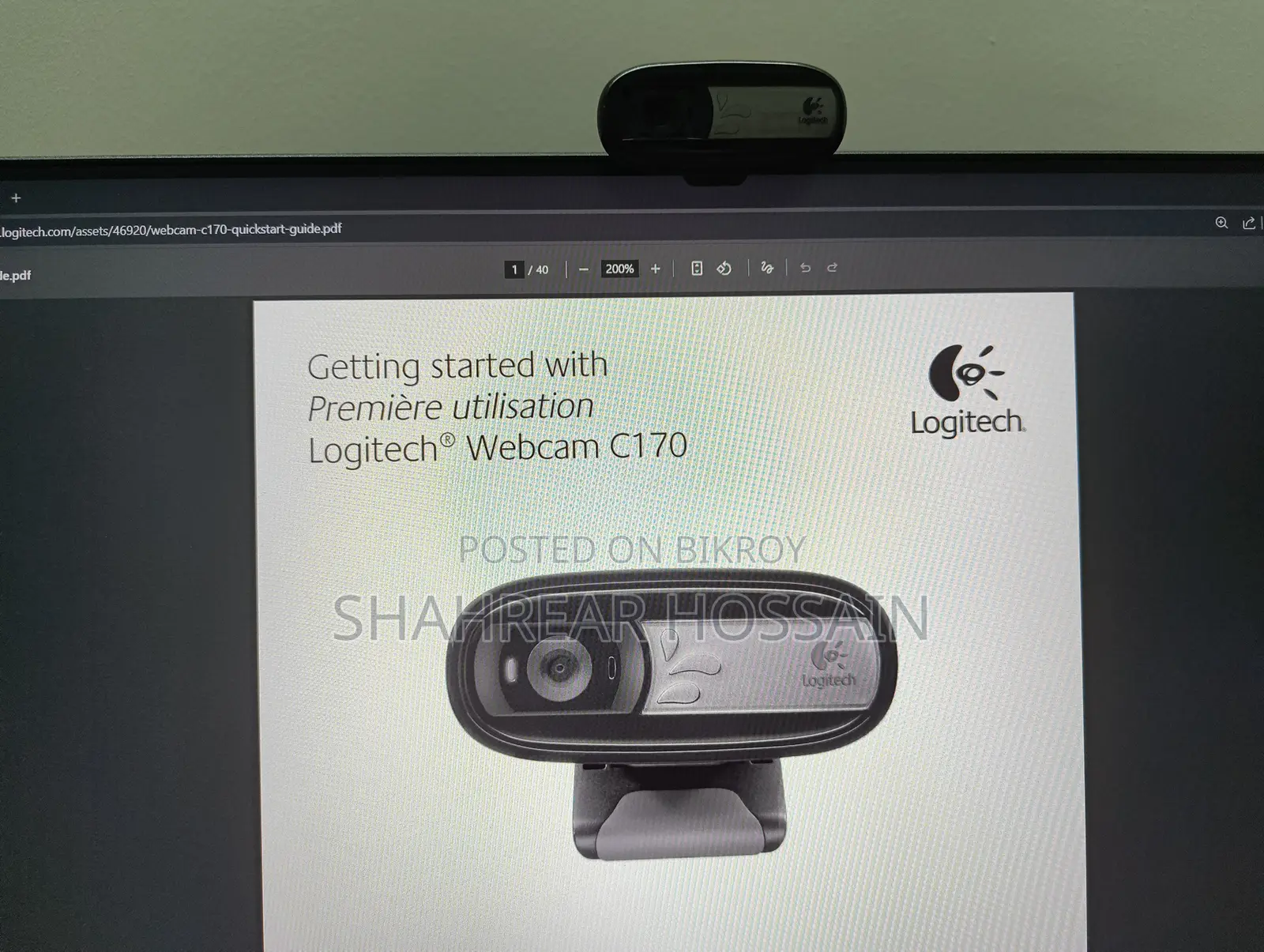 Logitech C170 Webcam