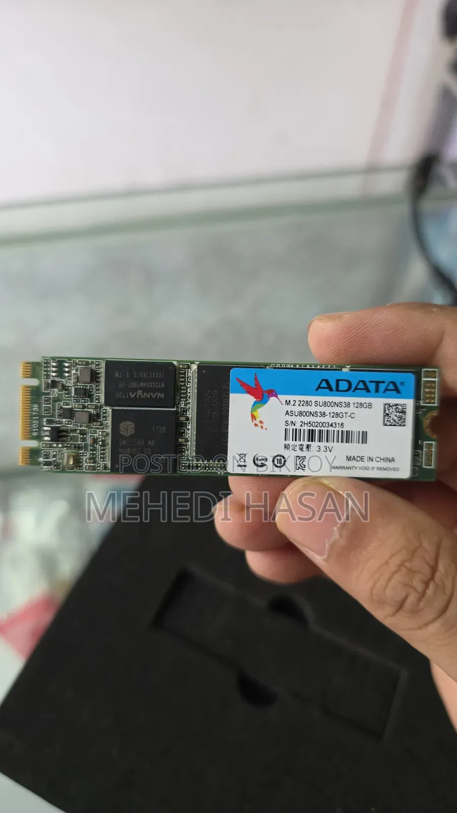 Adata Ultimate SU800 128GB M.2 2280 SATA SSD | Tested Working 100%