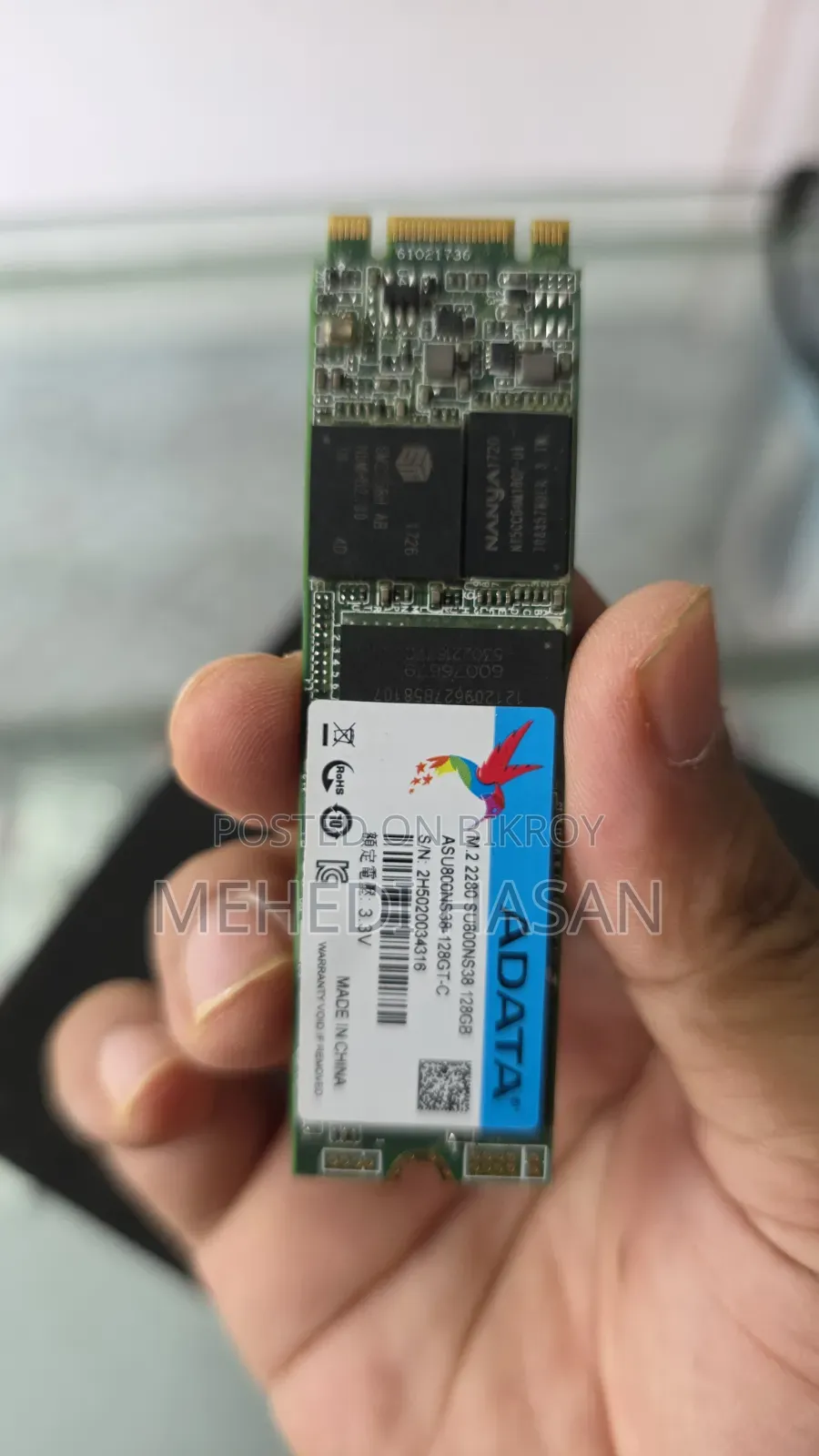 Adata Ultimate SU800 128GB M.2 2280 SATA SSD | Tested Working 100%