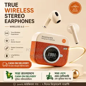 Q86 Retro Camera Design Tws Bluetooth Earbuds 